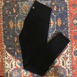 LULULEMON WUNDER UNDER BLACK LEGGINGS
